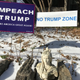 It’s easy to find signs like these on lawns and in windows throughout Mount Airy, Pa., the heart of Anti-Trump country, Will Bunch writes for the Philadelphia Daily News. (Will Bunch)